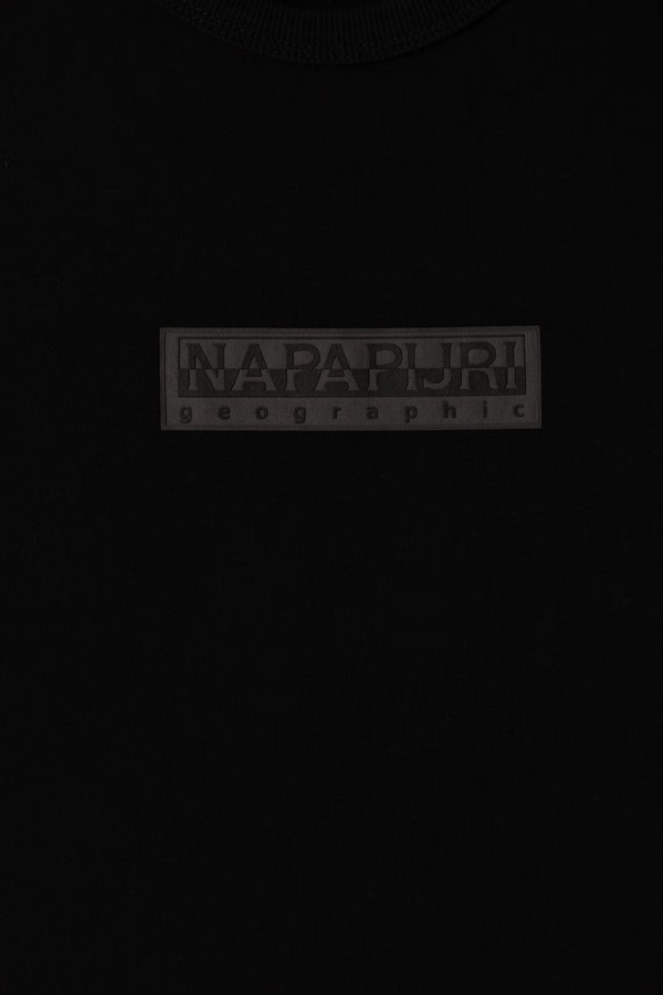 Футболка дитяча бавовняна Napapijri S-NEW BOX LOGO SS колір темно-синій фото 2