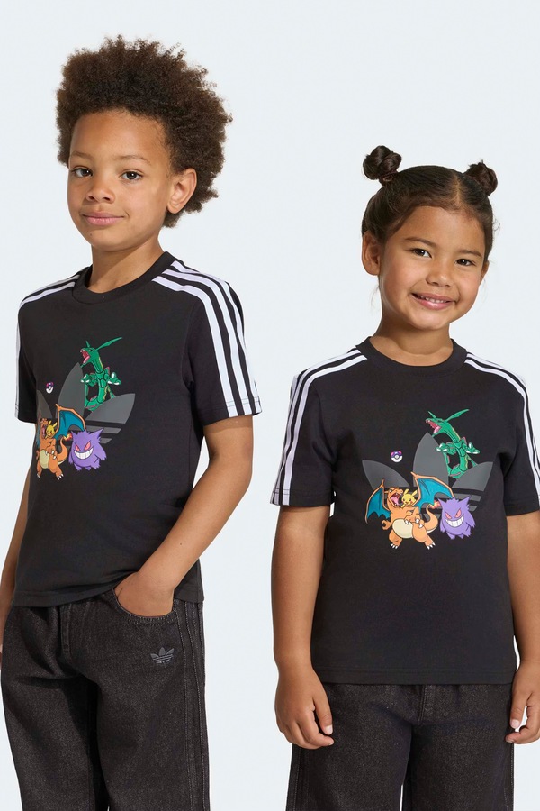 Футболка дитяча бавовняна adidas Originals POKEMON колір чорний