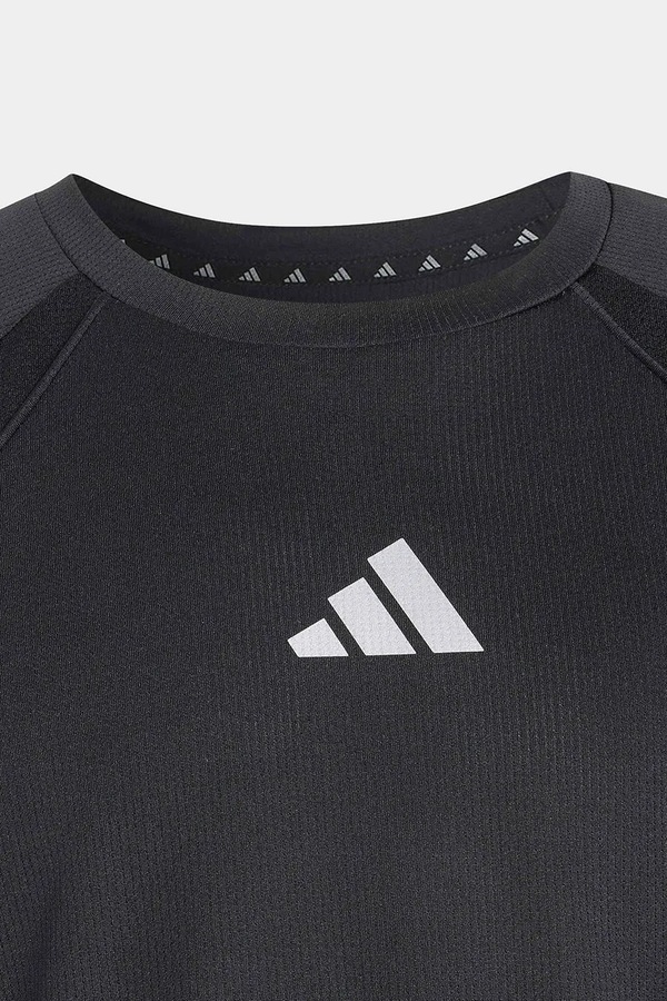 Спортивна футболка дитяча adidas TRAIN ESSENTIALS SEASONAL колір чорний фото 4