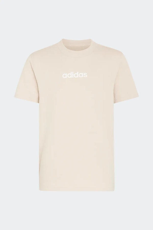 Футболка детская хлопковая adidas цвет бежевый