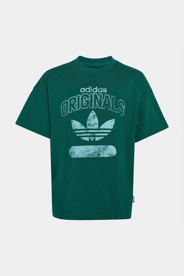 Футболка дитяча бавовняна adidas Originals колір зелений