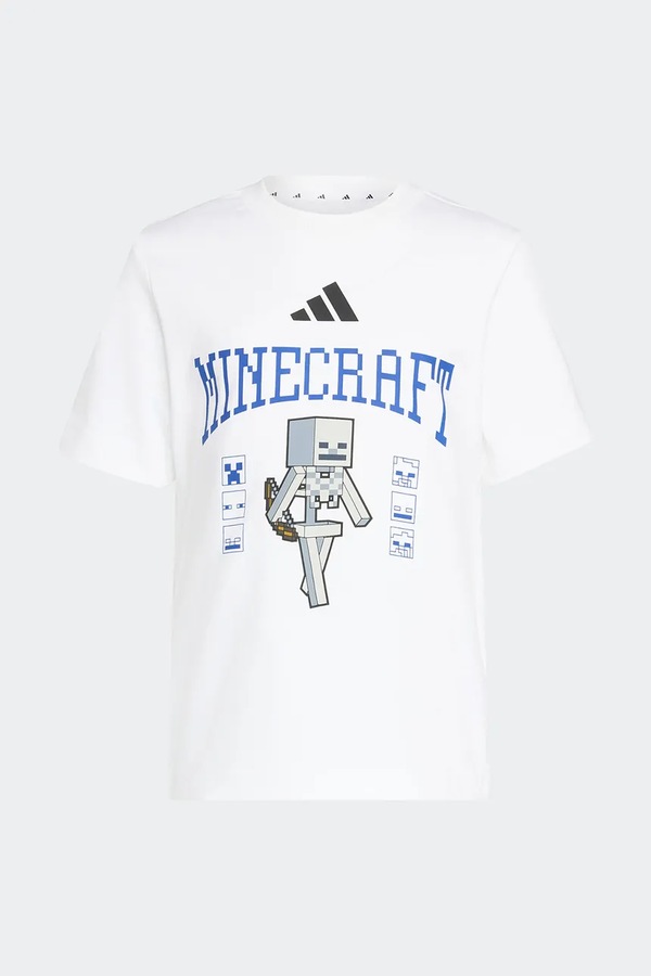Футболка детская хлопковая adidas MINECRAFT цвет белый