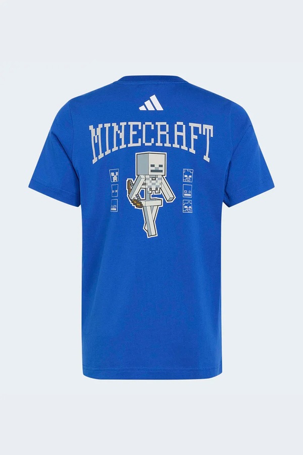 Футболка детская хлопковая adidas MINECRAFT цвет голубой
