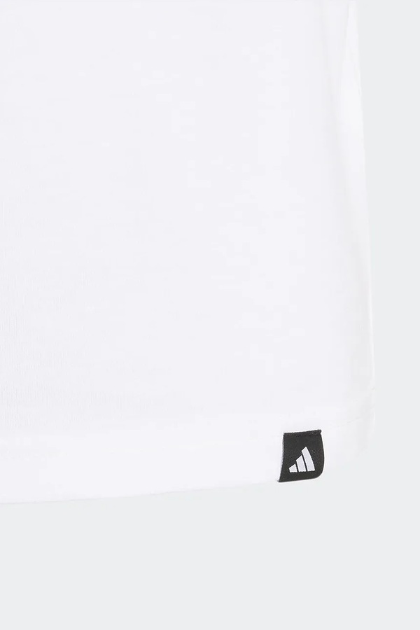 Футболка дитяча бавовняна adidas колір білий фото 4
