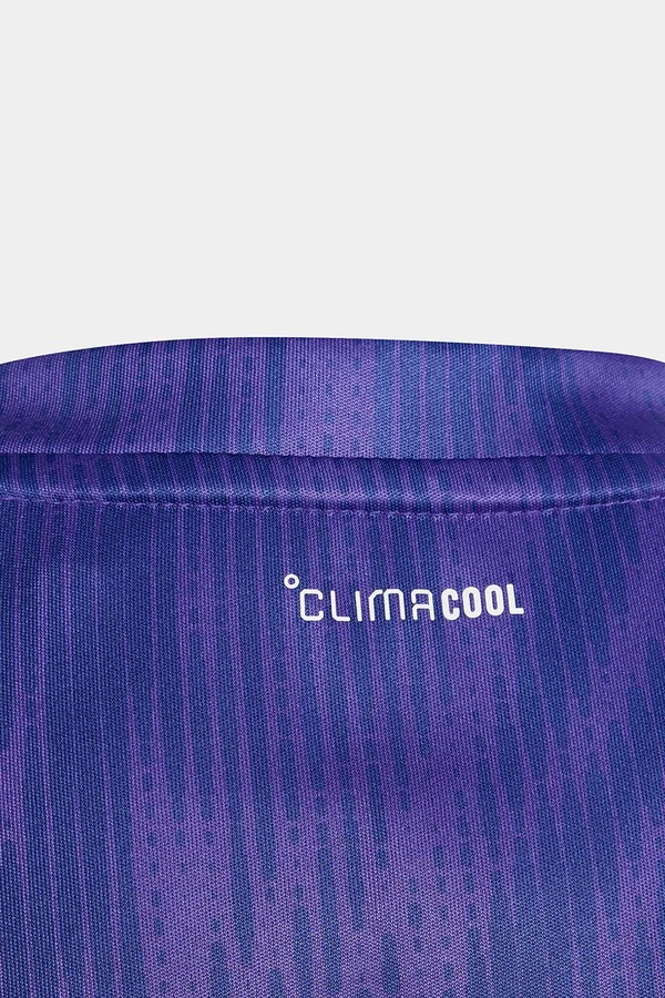 Футболка детская adidas цвет фиолетовый фото 2