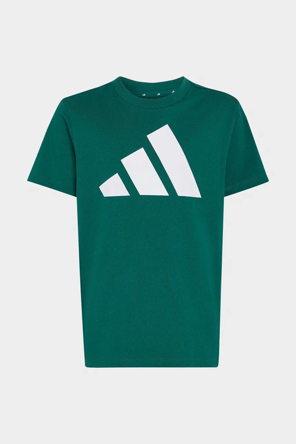 Футболка детская хлопковая adidas цвет зеленый