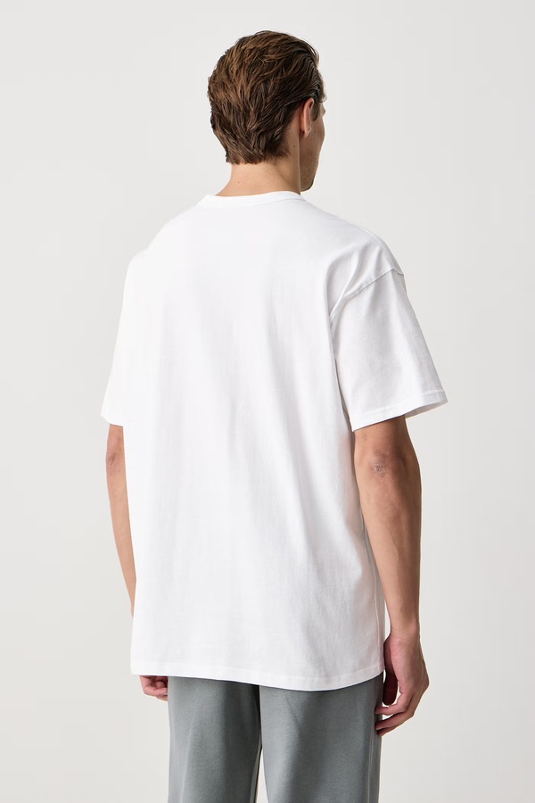 Футболка чоловіча бавовняна Nike Sportswear Premium Essentials колір білий фото 3