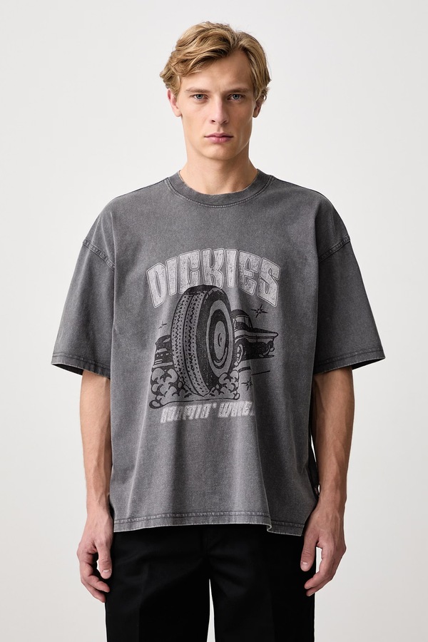 Футболка чоловіча бавовняна Dickies колір сірий