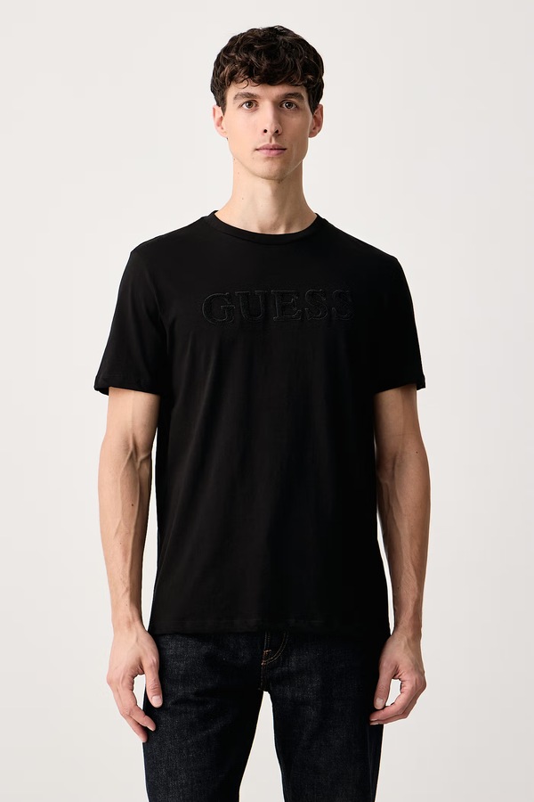 Футболка чоловіча бавовняна Guess колір чорний