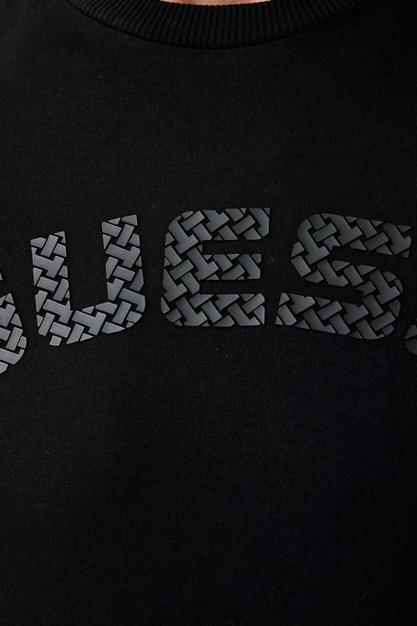 Футболка чоловіча бавовняна Guess ANTON колір чорний фото 4