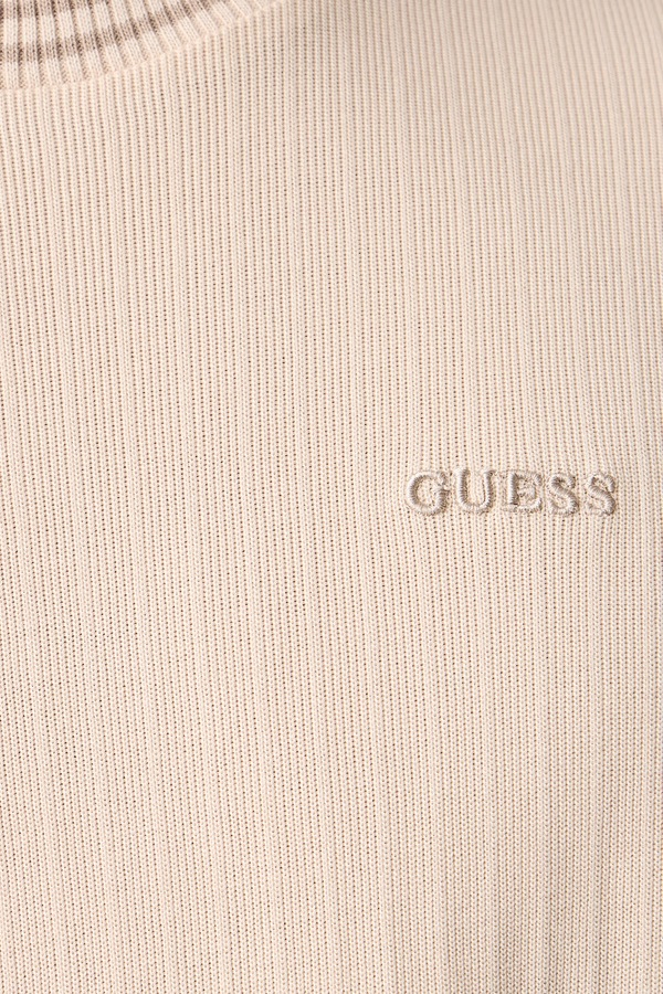 Футболка чоловіча бавовняна Guess SIMON колір бежевий фото 4