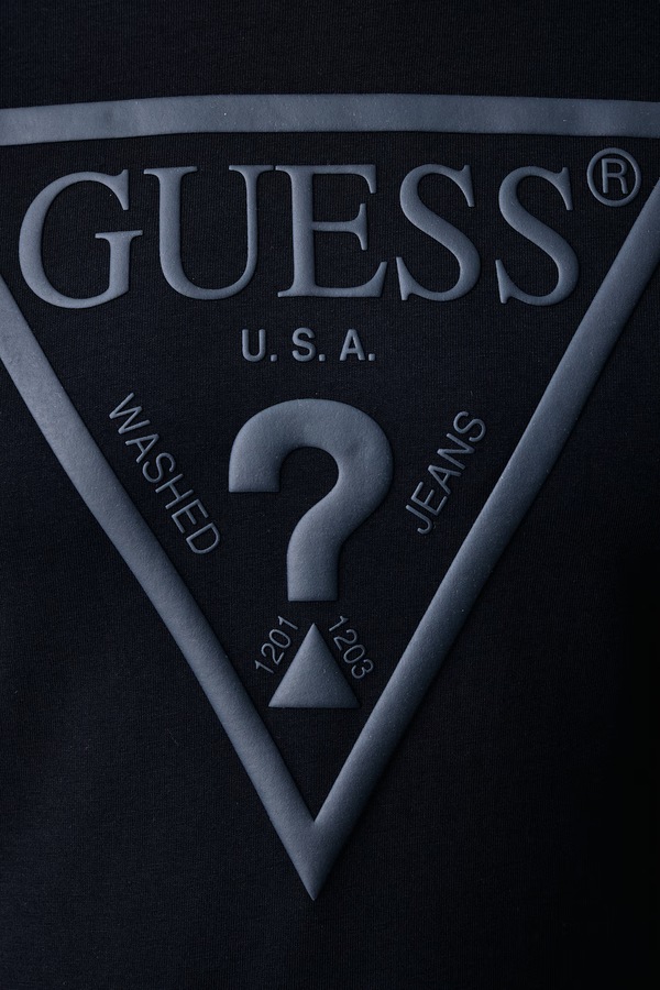 Футболка чоловіча бавовняна Guess колір темно-синій фото 4