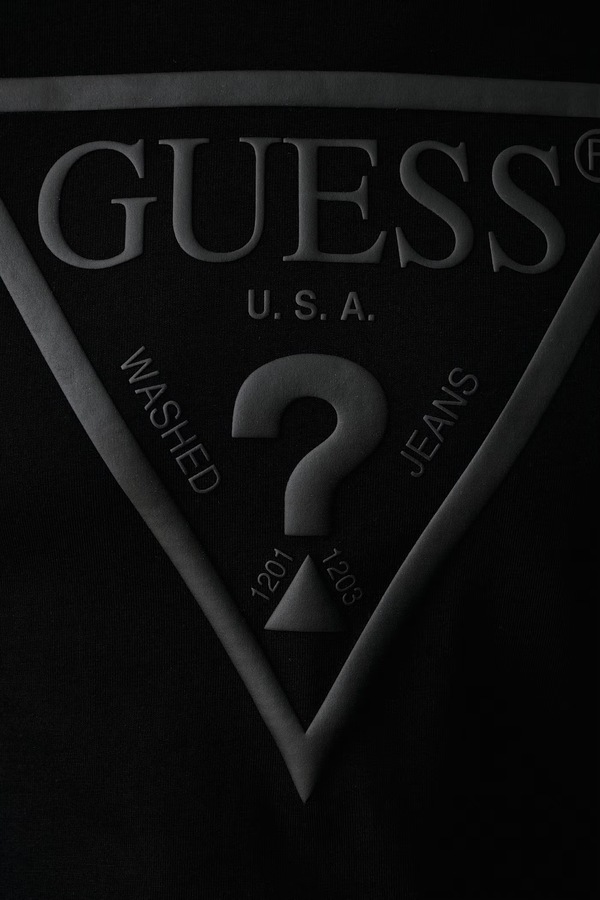 Футболка чоловіча бавовняна Guess колір чорний фото 4