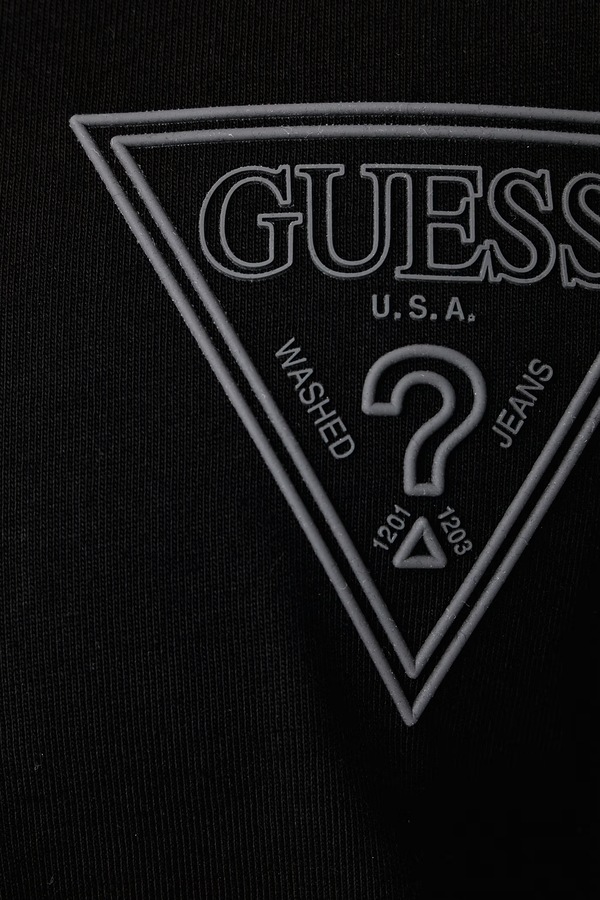 Футболка чоловіча бавовняна Guess колір чорний фото 4