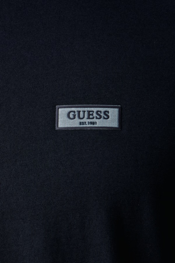 Футболка чоловіча бавовняна Guess колір темно-синій фото 4