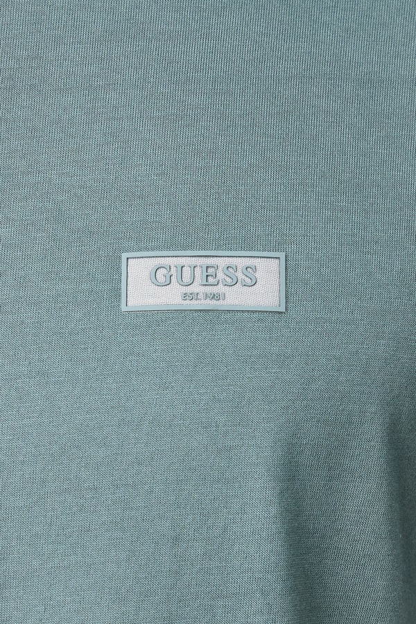 Футболка чоловіча бавовняна Guess колір бірюзовий фото 4