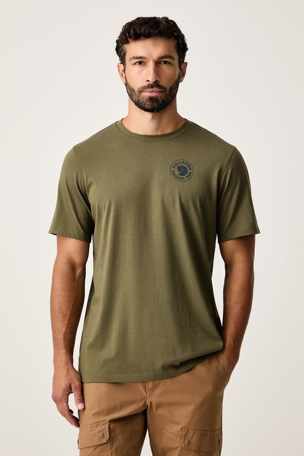 Футболка чоловіча з бавовною Fjallraven колір зелений