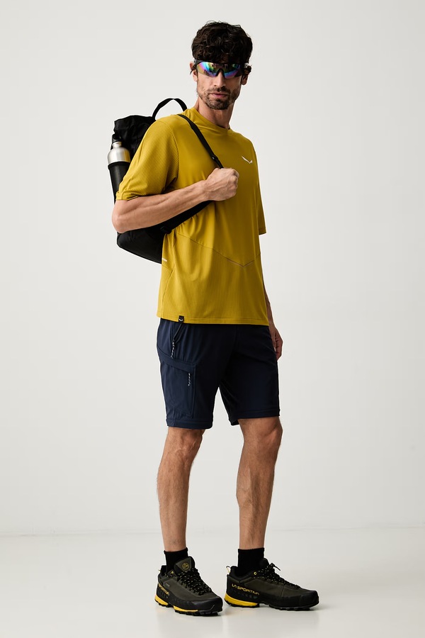 Футболка для тренувань чоловіча Salewa PEDROC колір жовтий