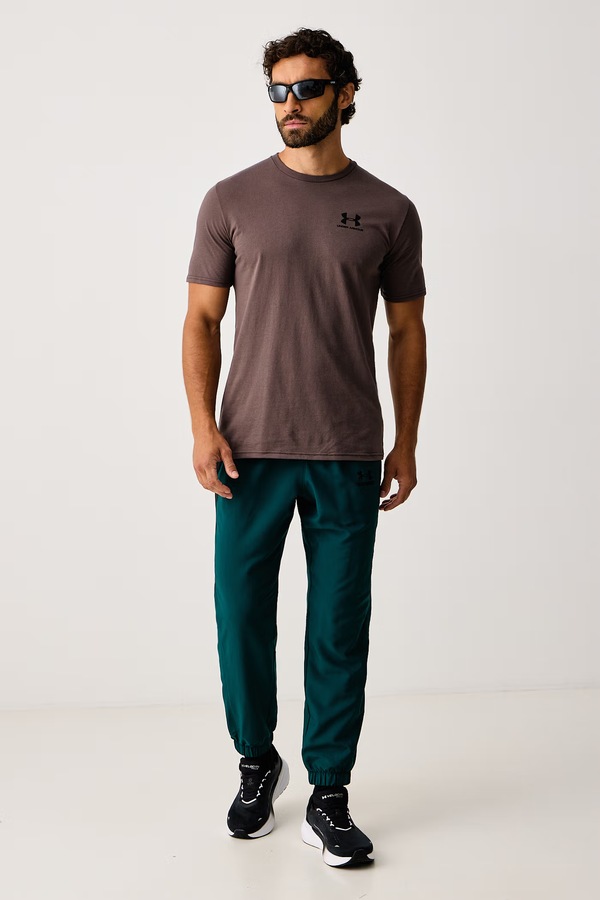Футболка чоловіча з бавовною Under Armour SPORTSTYLE LEFT CHEST колір коричневий фото 2