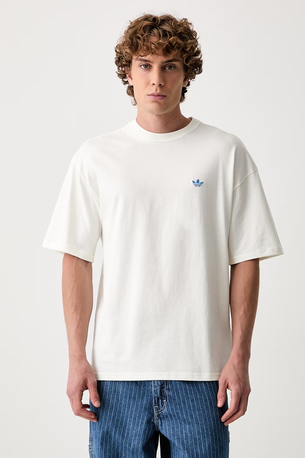Футболка мужская хлопковая adidas Originals Napoli цвет бежевый фото 2