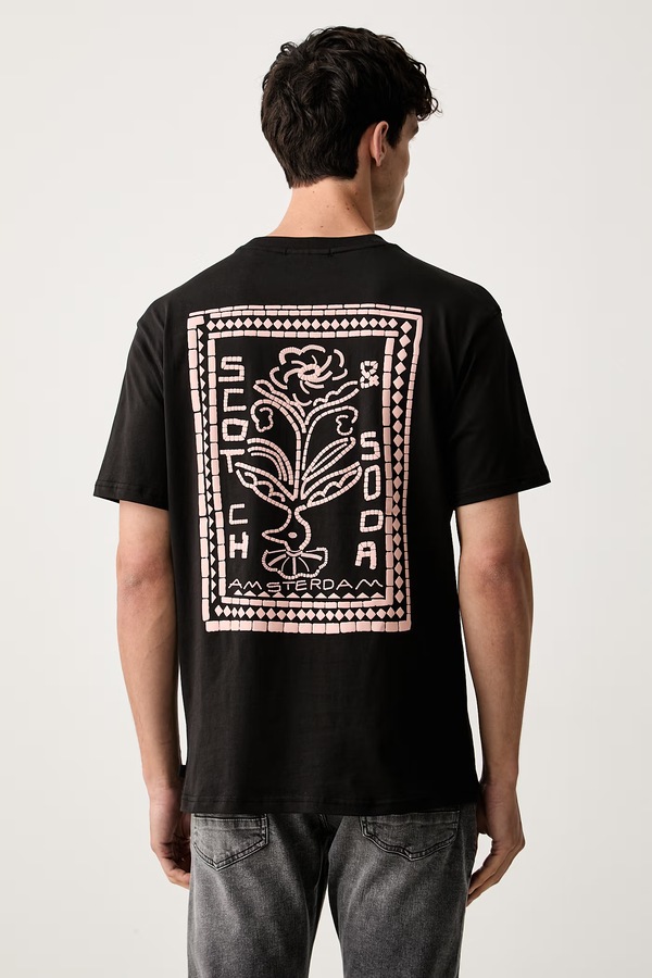 Футболка мужская хлопковая Scotch & Soda цвет черный