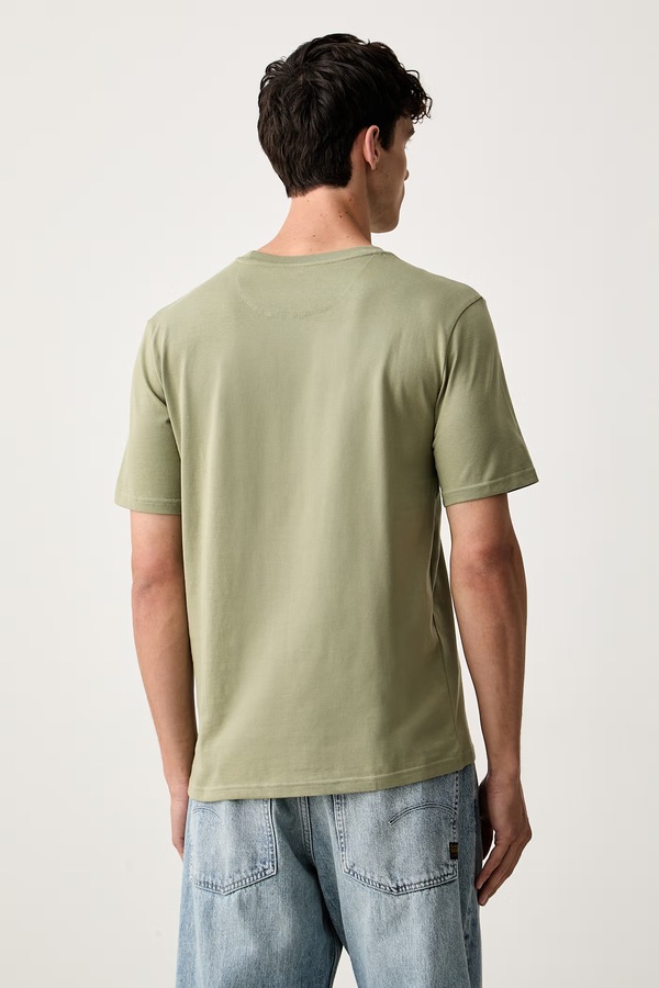 Футболка чоловіча бавовняна Scotch & Soda колір зелений фото 2