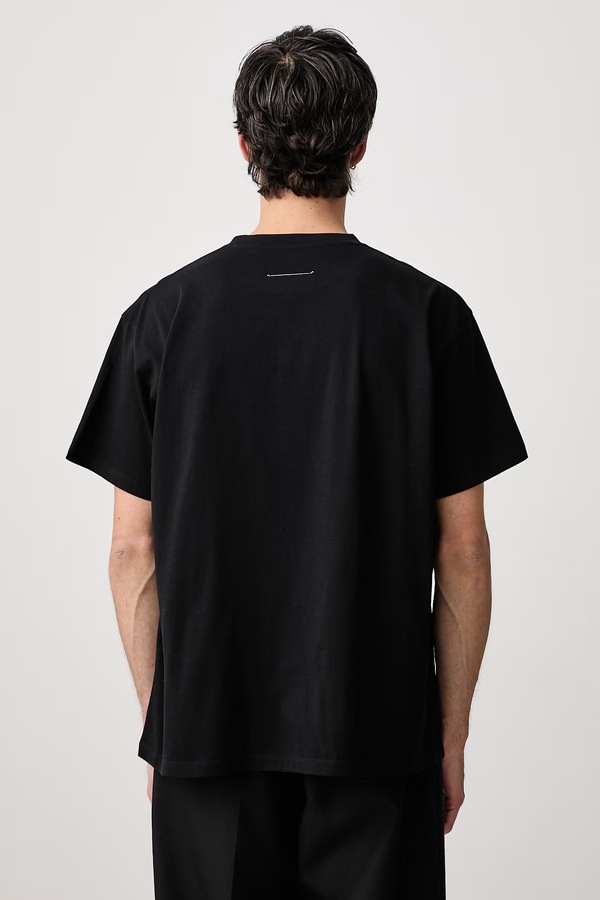Футболка чоловіча бавовняна MM6 Maison Margiela колір чорний фото 3