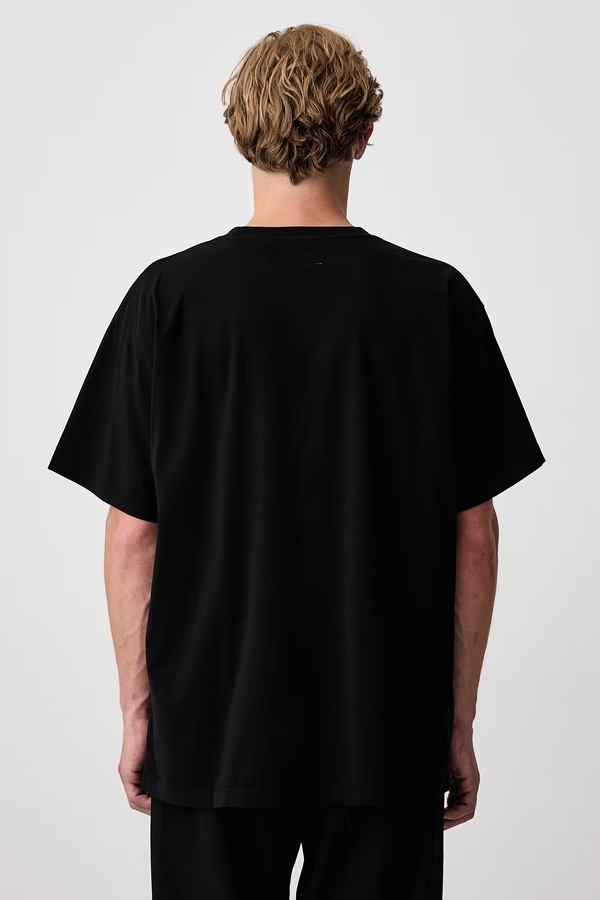 Футболка мужская хлопковая MM6 Maison Margiela цвет черный фото 2