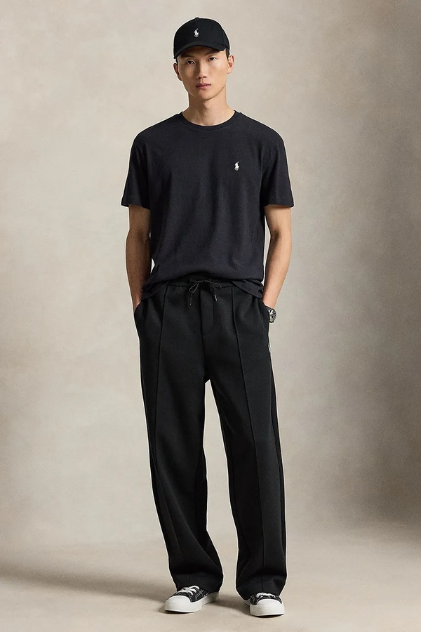 Футболка basic чоловіча бавовняна Polo Ralph Lauren колір чорний фото 2