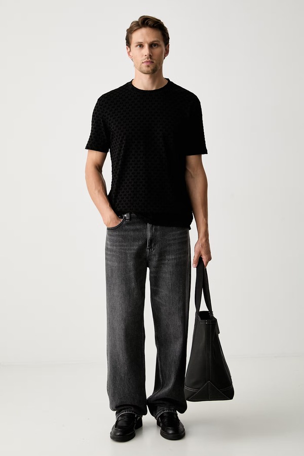 Футболка мужская хлопковая Armani Exchange цвет черный