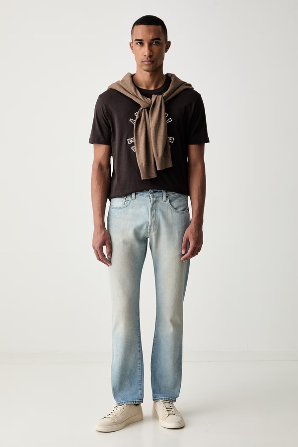 Футболка чоловіча бавовняна Armani Exchange колір коричневий