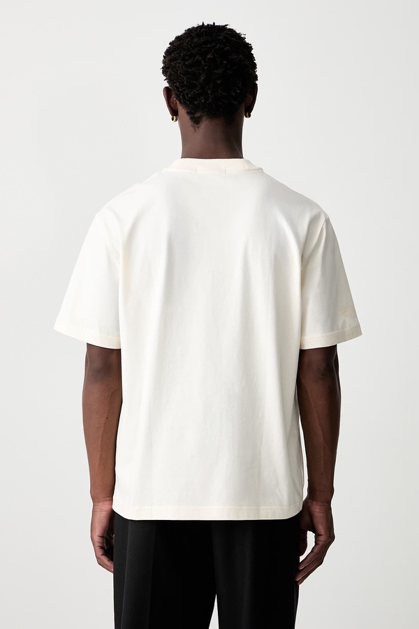 Футболка мужская хлопковая Fred Perry цвет бежевый фото 2