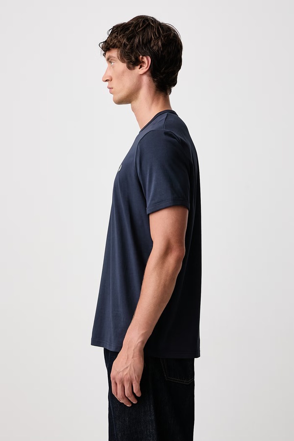 Футболка чоловіча бавовняна Fred Perry колір темно-синій фото 4