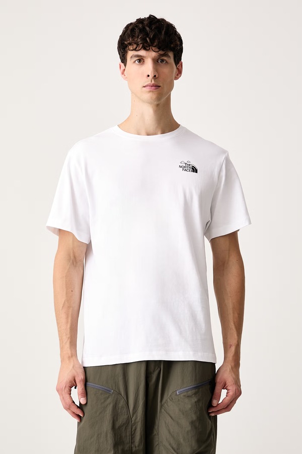 Футболка чоловіча бавовняна The North Face Natural Relaxed колір білий фото 3