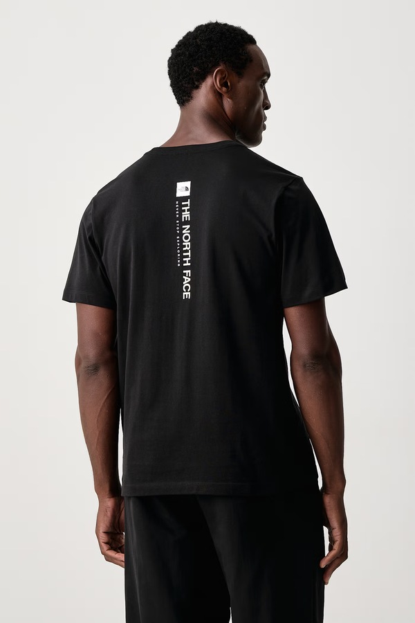 Футболка чоловіча з бавовною The North Face Vertical Regular колір чорний фото 3