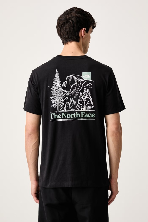 Футболка чоловіча з бавовною The North Face Monte колір чорний
