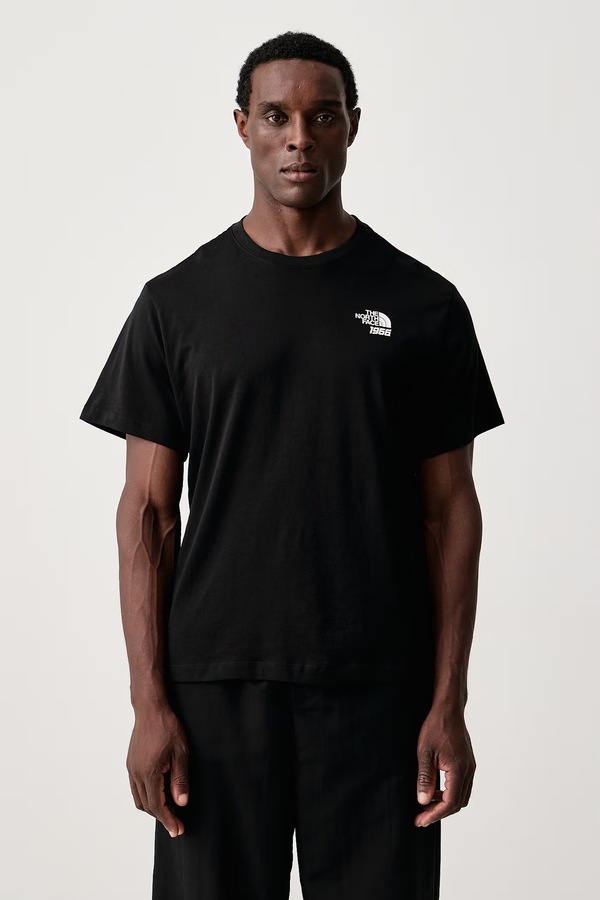 Футболка чоловіча бавовняна The North Face Anniversary колір чорний фото 3