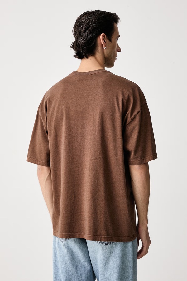 Футболка чоловіча бавовняна adidas Originals Trefoil Essentials колір коричневий фото 3