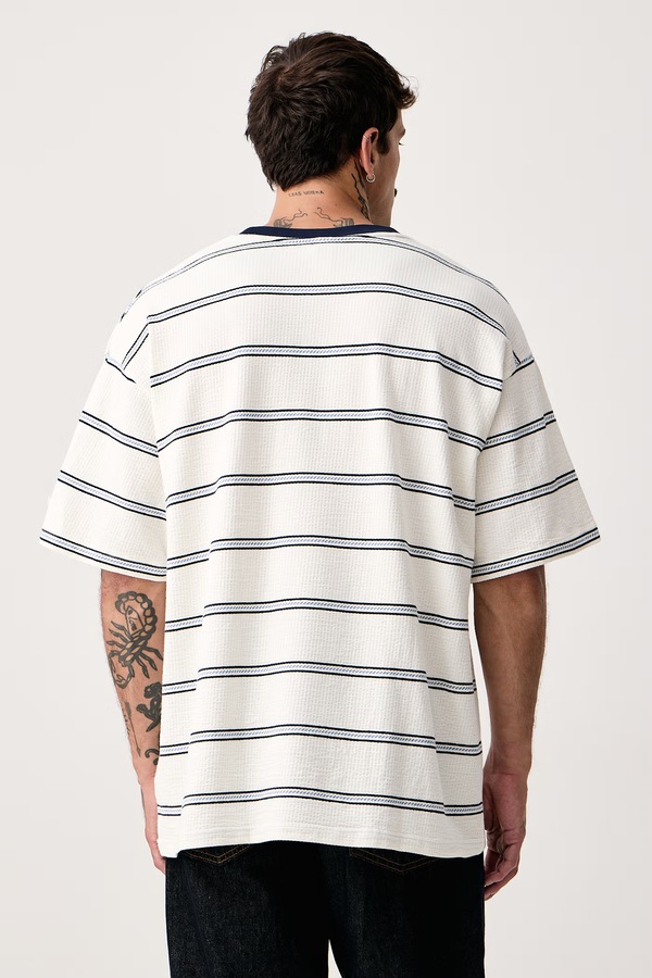 Футболка мужская хлопковая с эластаном adidas Originals Resort цвет бежевый фото 2