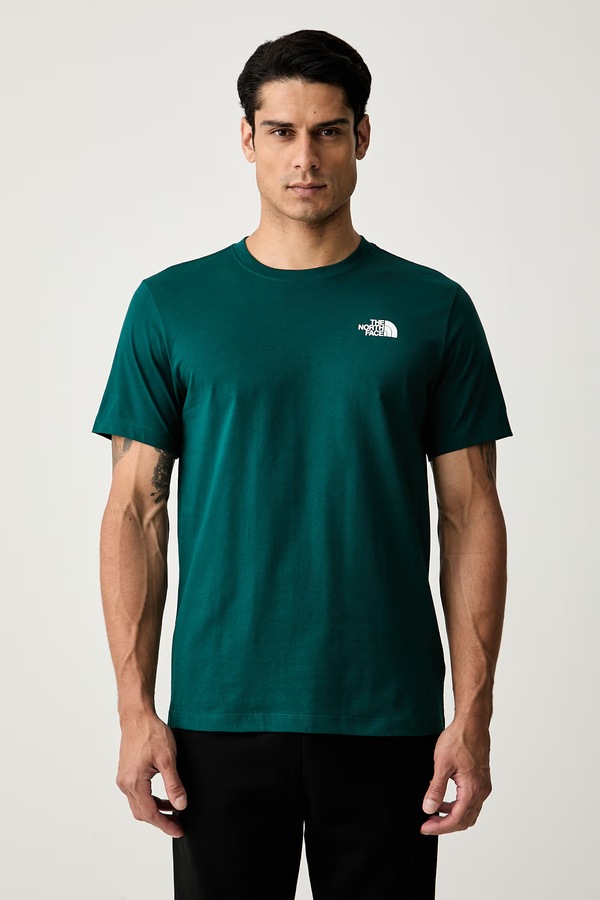 Футболка чоловіча з бавовною The North Face EVOLUTION колір зелений фото 3