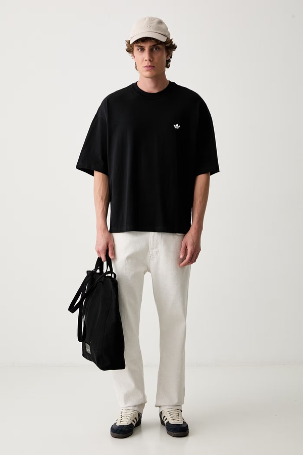 Футболка мужская хлопковая adidas Originals Trefoil Essentials цвет черный