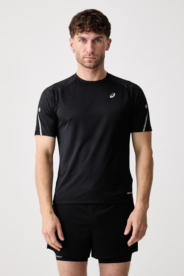 Футболка для тренувань чоловіча Asics ROAD LITE-SHOW SS TOP колір чорний