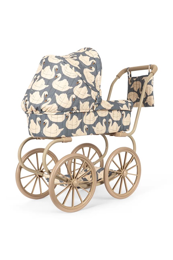 Коляска для кукол детский хлопковый Konges Sløjd MINNIE DOLL PRAM цвет белый фото 2