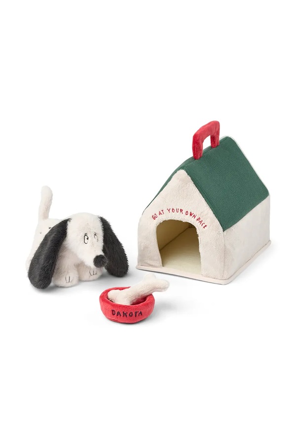 Набір іграшок дитячий Liewood Dakota Dog Kennel Set колір бежевий