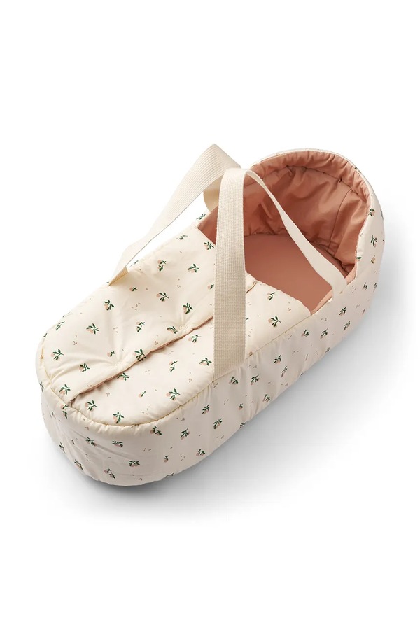Переноска для ляльок дитяча бавовняна Liewood Melisse Doll Lift колір бежевий фото 2