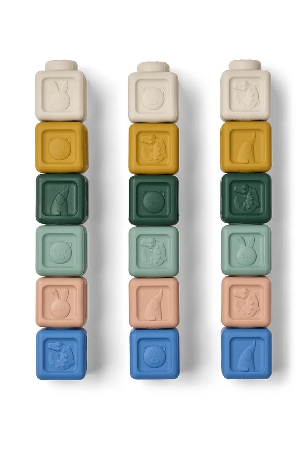 Набір іграшок дитячий Liewood Veda Multifunctional Building Blocks 18-pack колір барвистий фото 2