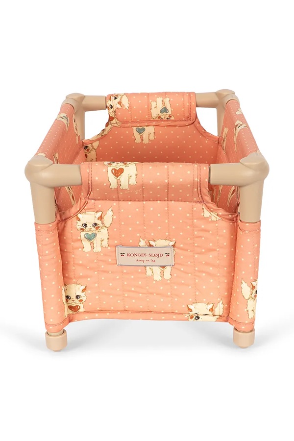 Кроватка для кукол детское хлопковое Konges Sløjd DOLL TRAVEL BED цвет оранжевый фото 2