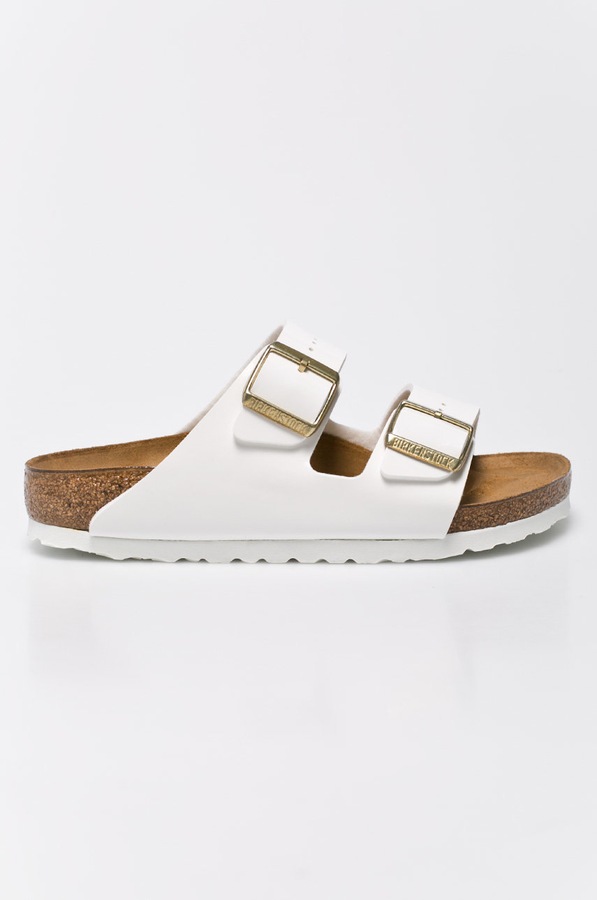 Шльопанці жіночі Birkenstock колір білий