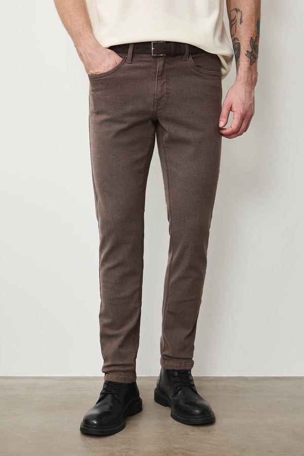 Джинсы slim fit мужские Medicine цвет коричневый