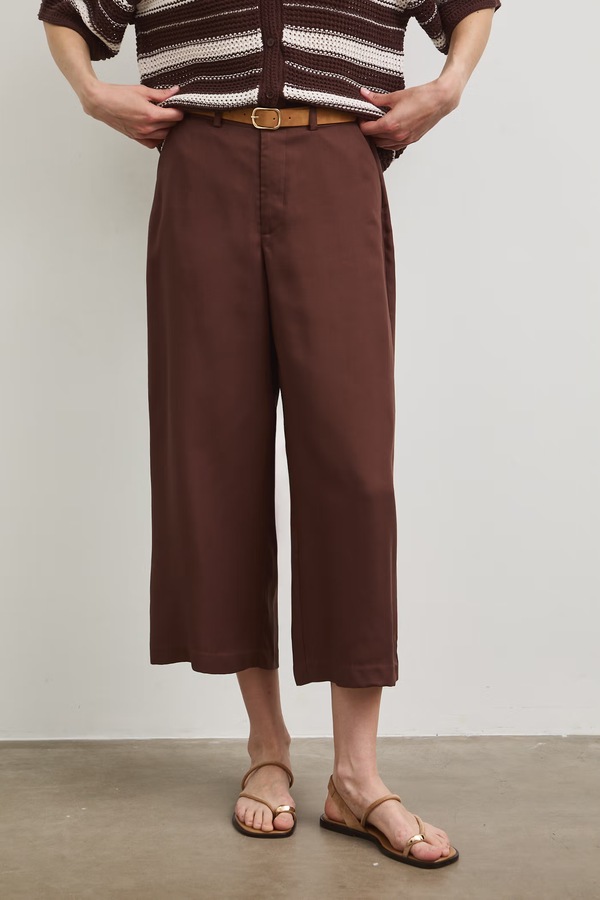 Штани culottes жіночі з ліоцелю Medicine колір коричневий фото 4